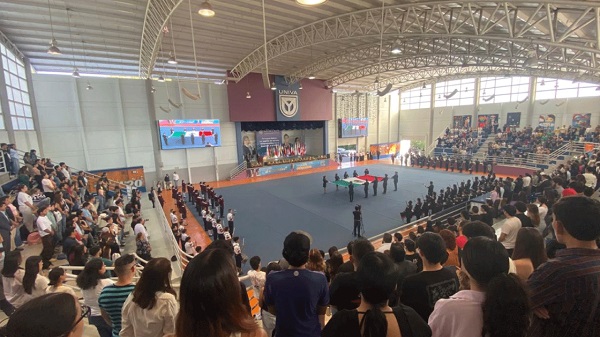 Talento y disciplina en la Exhibición de Bandas de Guerra en Semana UNIVA 2025