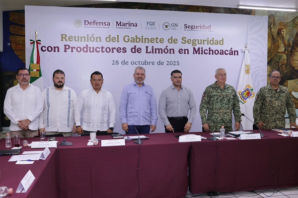 Harfuch y Trevilla llegan a reforzar la seguridad en Michoacán