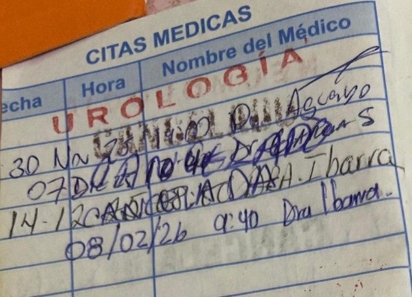 4 citas de urología canceladas a paciente de ISSSTE León
