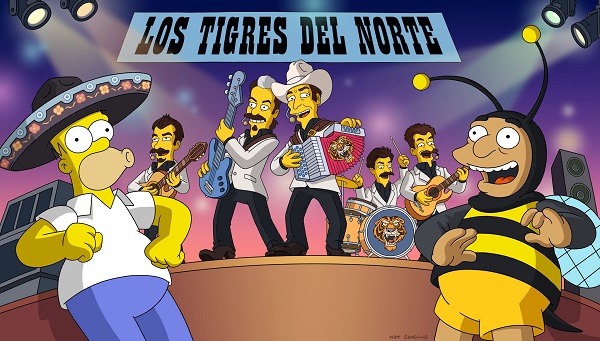 Tigres del norte aparecerán en Los Simpsons
