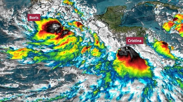 Alerta por Boris y Cristina, afectarán costas del pacífico